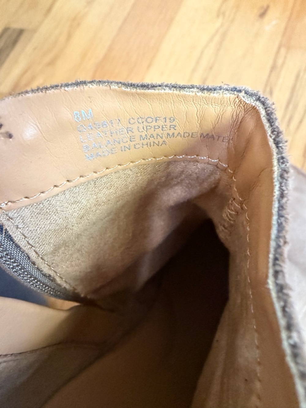 Kork-Ease Two-Tone Taupe and Dark Brown Leather Ankle Booties - Picture 6 of 8